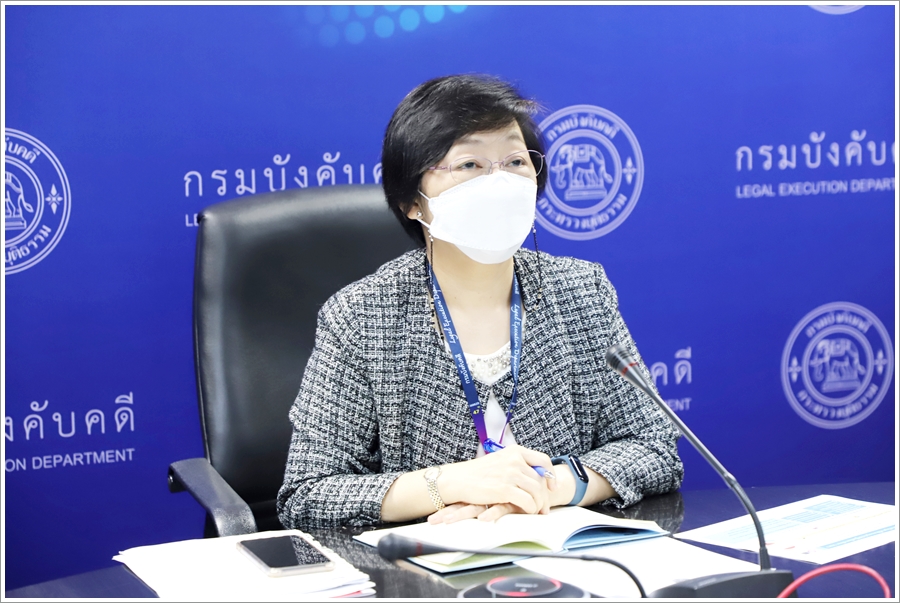 กรมบังคับคดี ร่วมประชุมผู้บริหารกระทรวงยุติธรรม ครั้งที่ 1/2565 ผ่านระบบการประชุมทางไกล (VDO Conference)